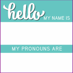 image - pronoun sticker